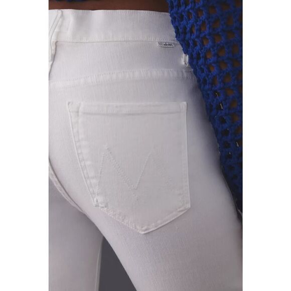 MOTHER The Insider Crop Step Fray Jeans FAIREST OF THEM ALL 31” - Picture 6 of 14